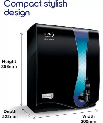 Pureit Advanced Plus RO+MF+MP 7 L RO + MF Water Purifier  (Black) Pureit Advanced Plus RO+MF+MP 7 L RO + MF Water Purifier  (Black)